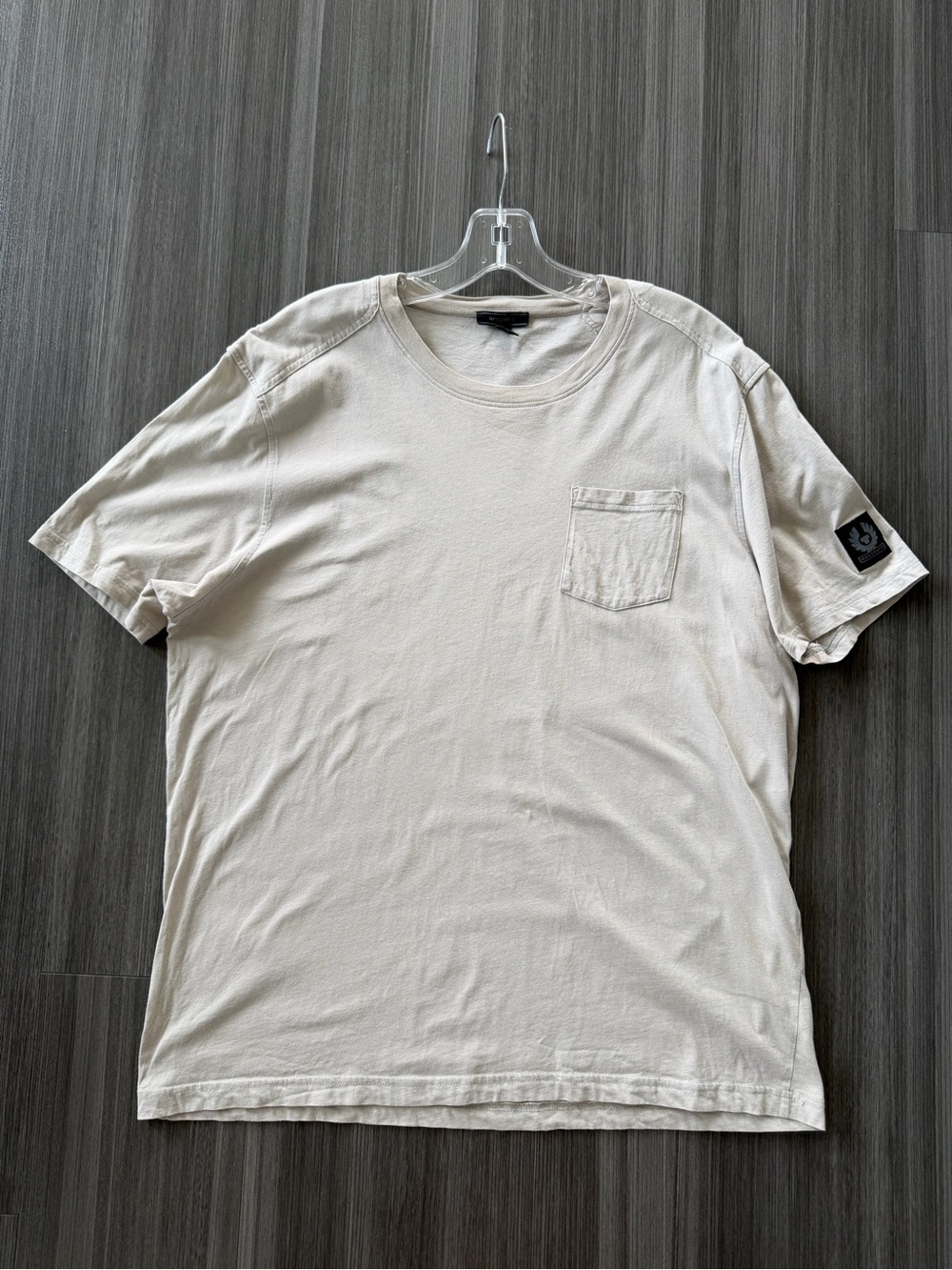 Belstaff Off-White Short Sleeve Pocket Tee